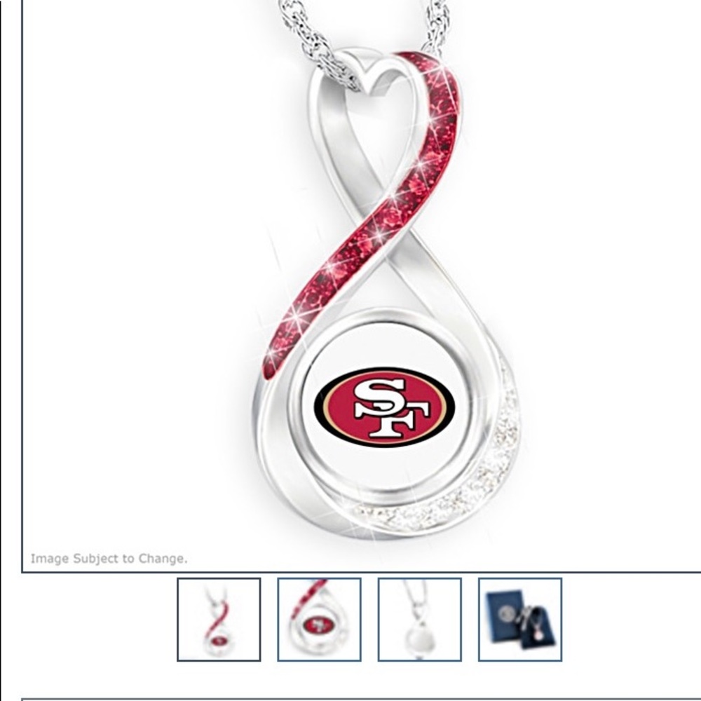 San Francisco 49ers Forever Infinity Necklace